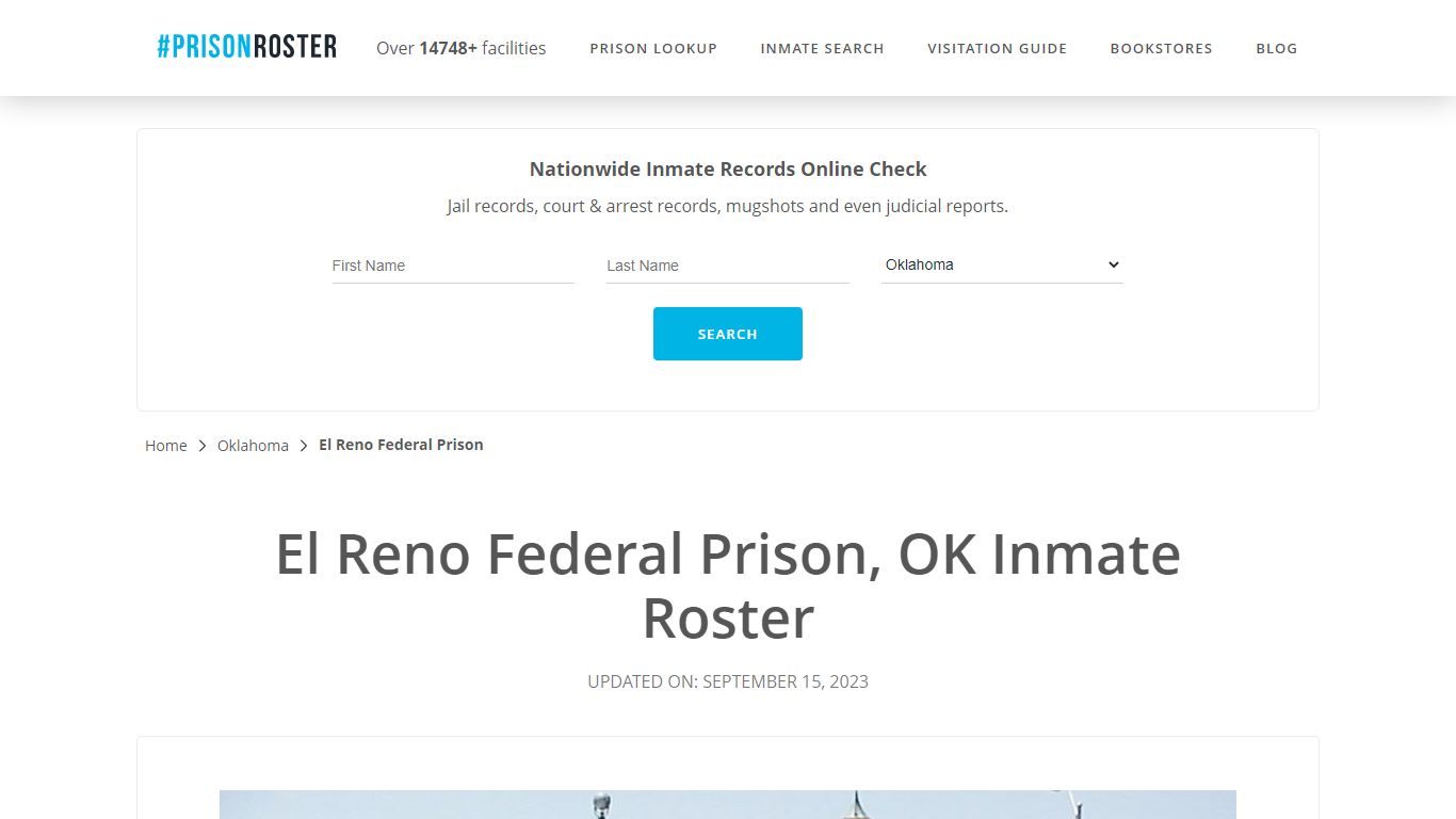 El Reno Federal Prison, OK Inmate Roster - Prisonroster